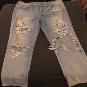 Distressed American Eagle Jeans